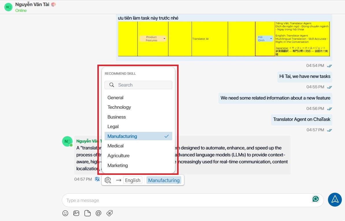 translator ai agent