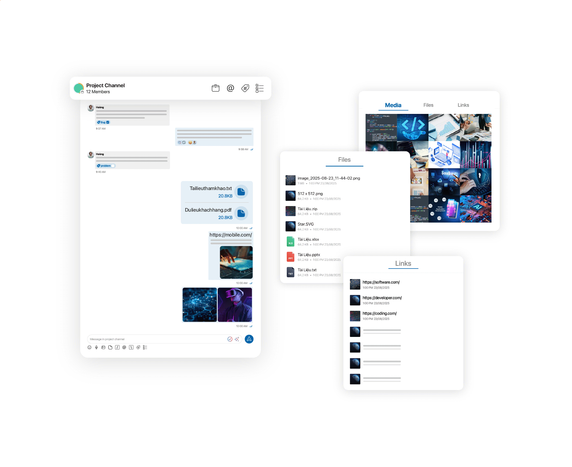 how to creat project channel