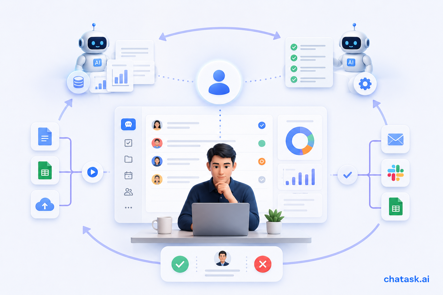 human in the loop in AI workspace