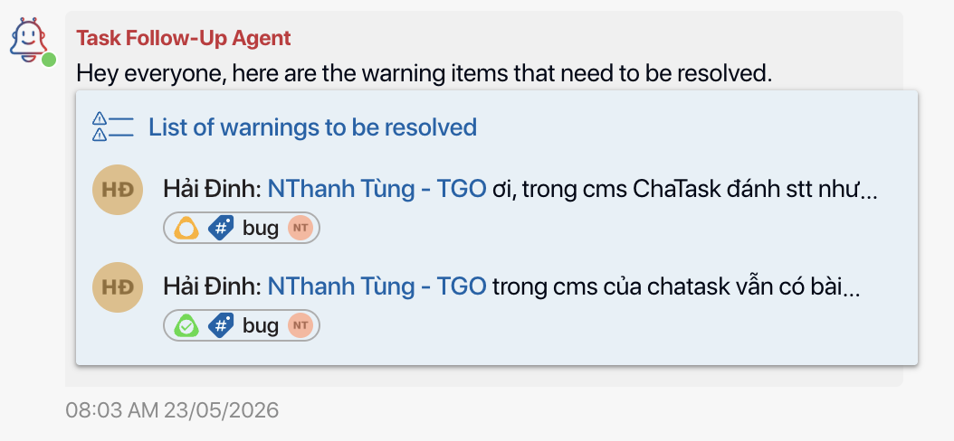 task follow-up agent