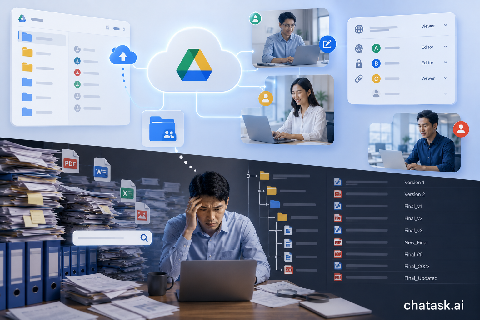 Google Drive is not a business knowledge repository.