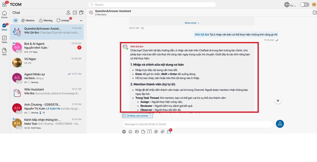 wiki chatask