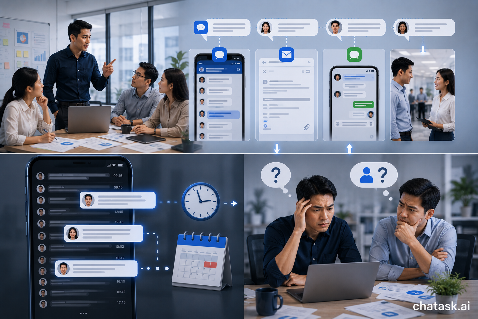 task starts from chat