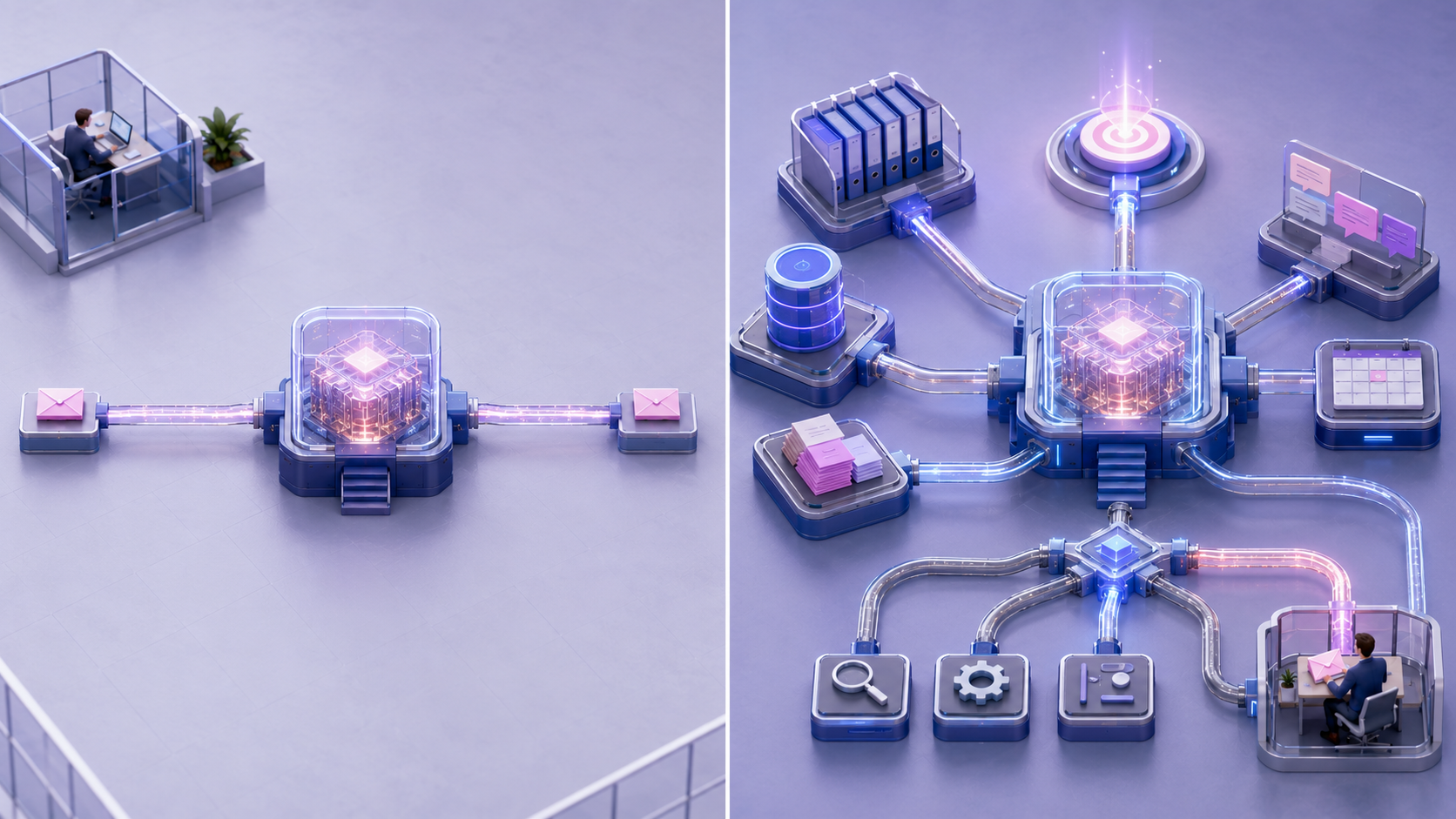 agent vs AI step 