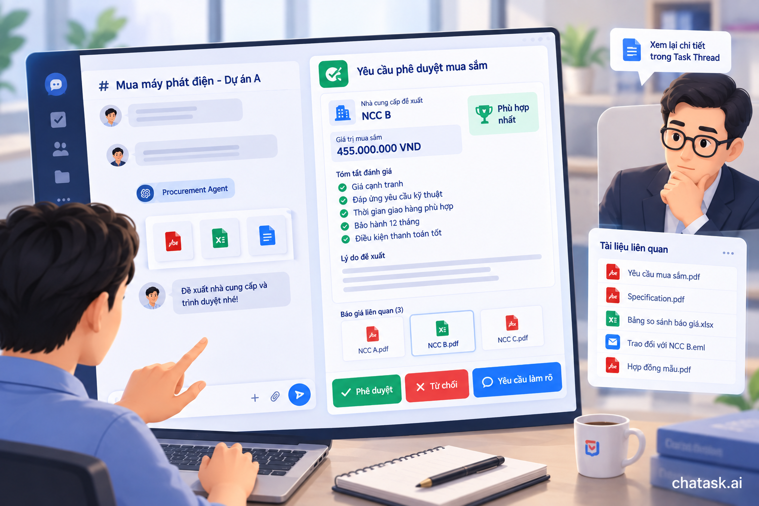 AI agent for procurement processes